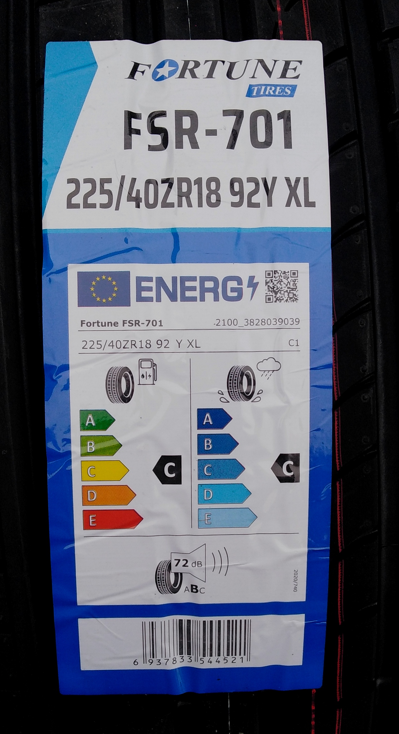 225/40 R18 FORTUNE LETNÍ NOVÉ